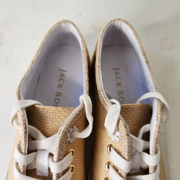 Jack Rogers Lia Rope Sneakers Rattan 7B NEW - Picture 4 of 8